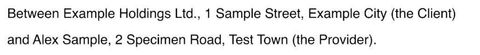 Two lines of page 1 from the 500 KB file